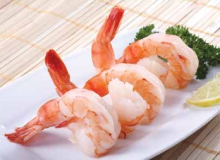 Cooked Peeled Deveined Tail on Black Tiger shrimps